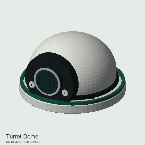 Turret Dome camera concept